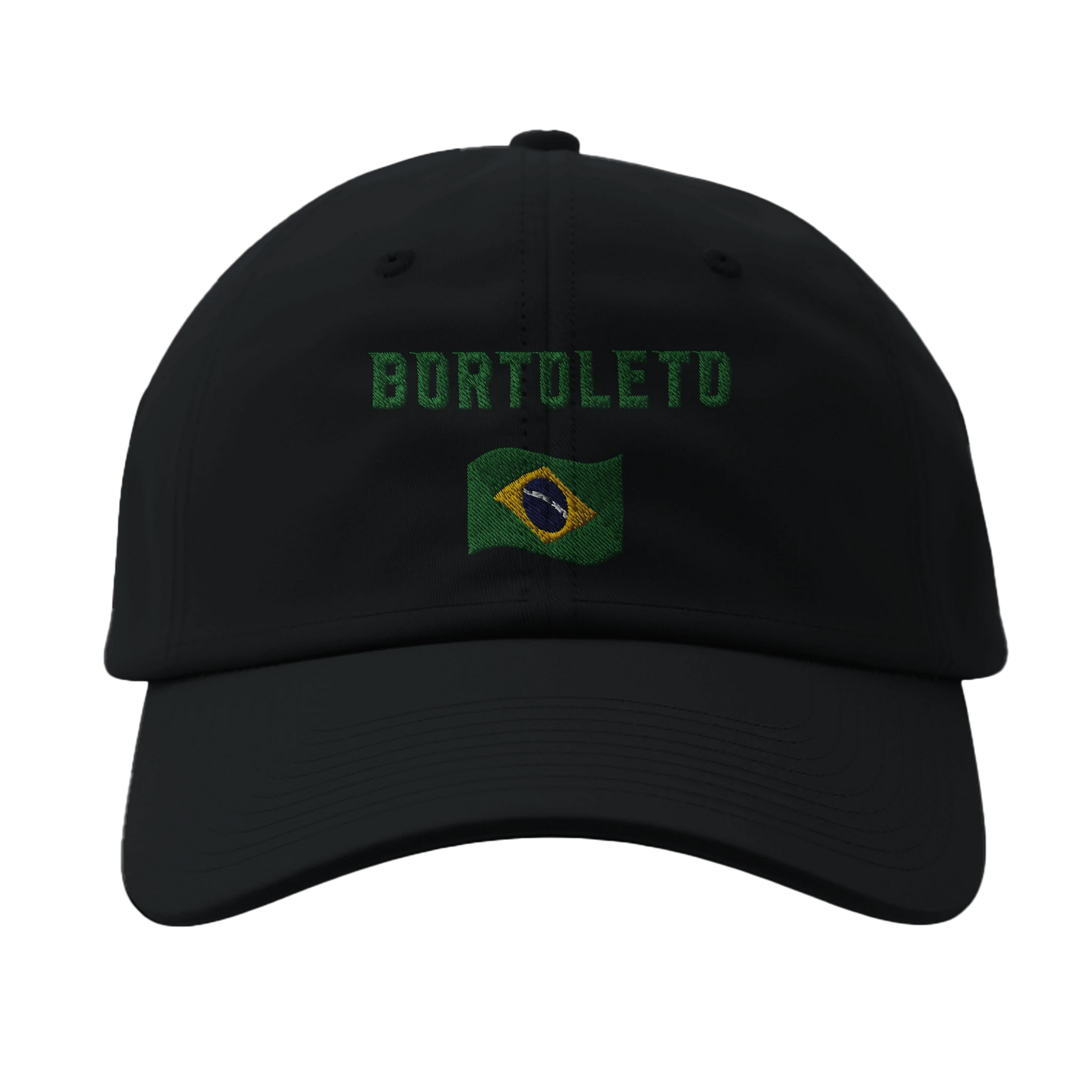 f111 merch black color baseball-cap with bortoleto branding.