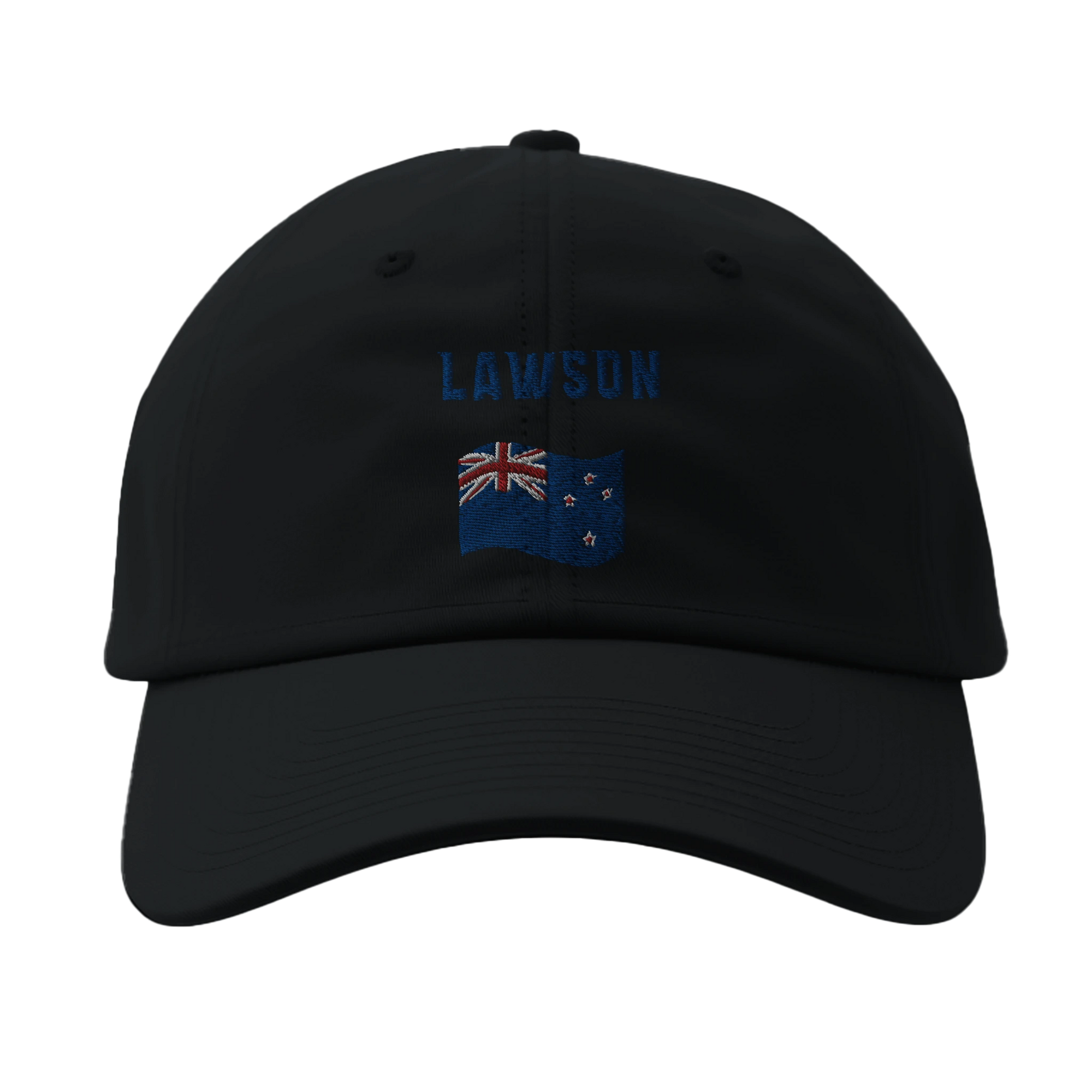 f111 merch black color baseball-cap with lawson branding.