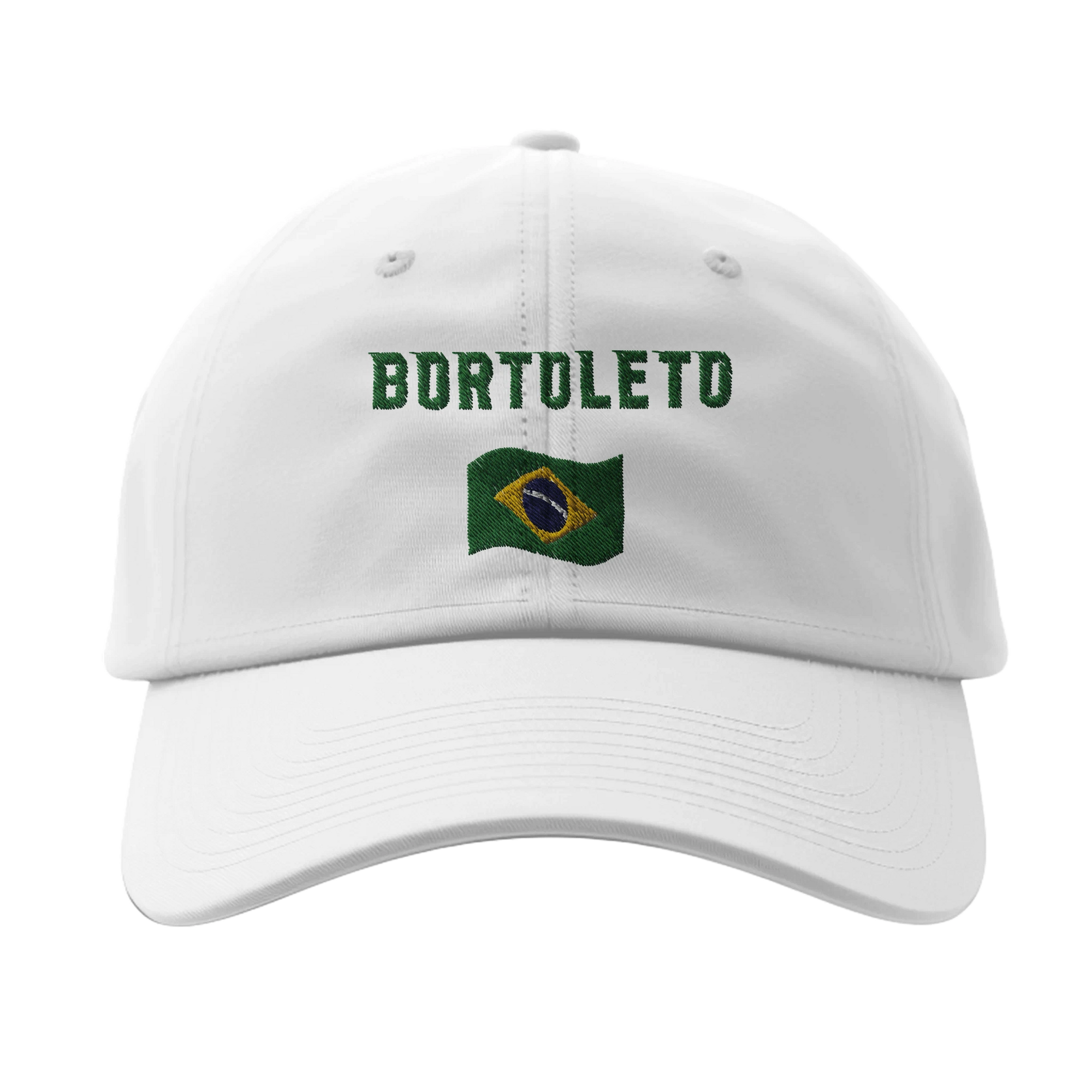 f111 merch white color baseball-cap with bortoleto branding.