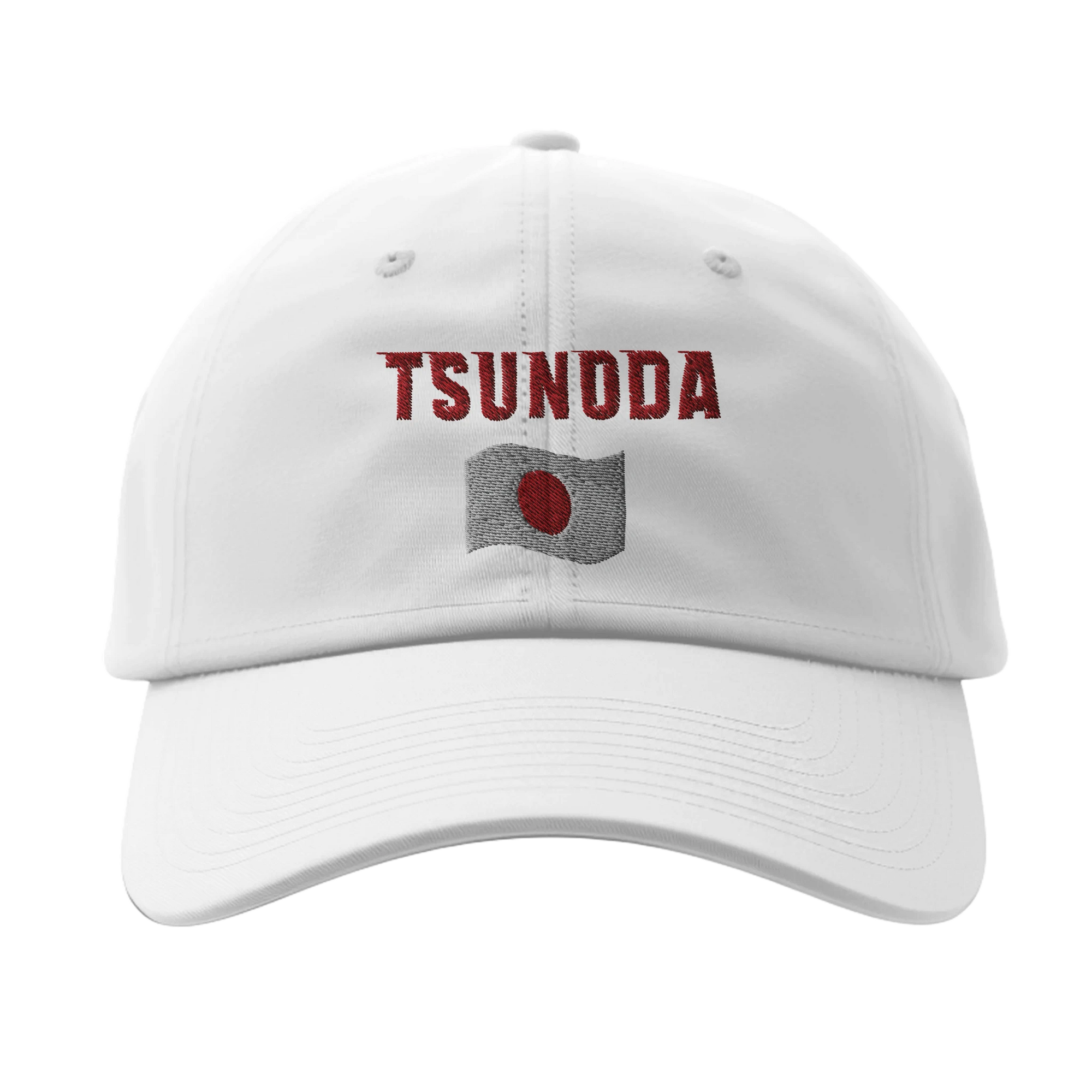 f111 merch white color baseball-cap with tsunoda branding.