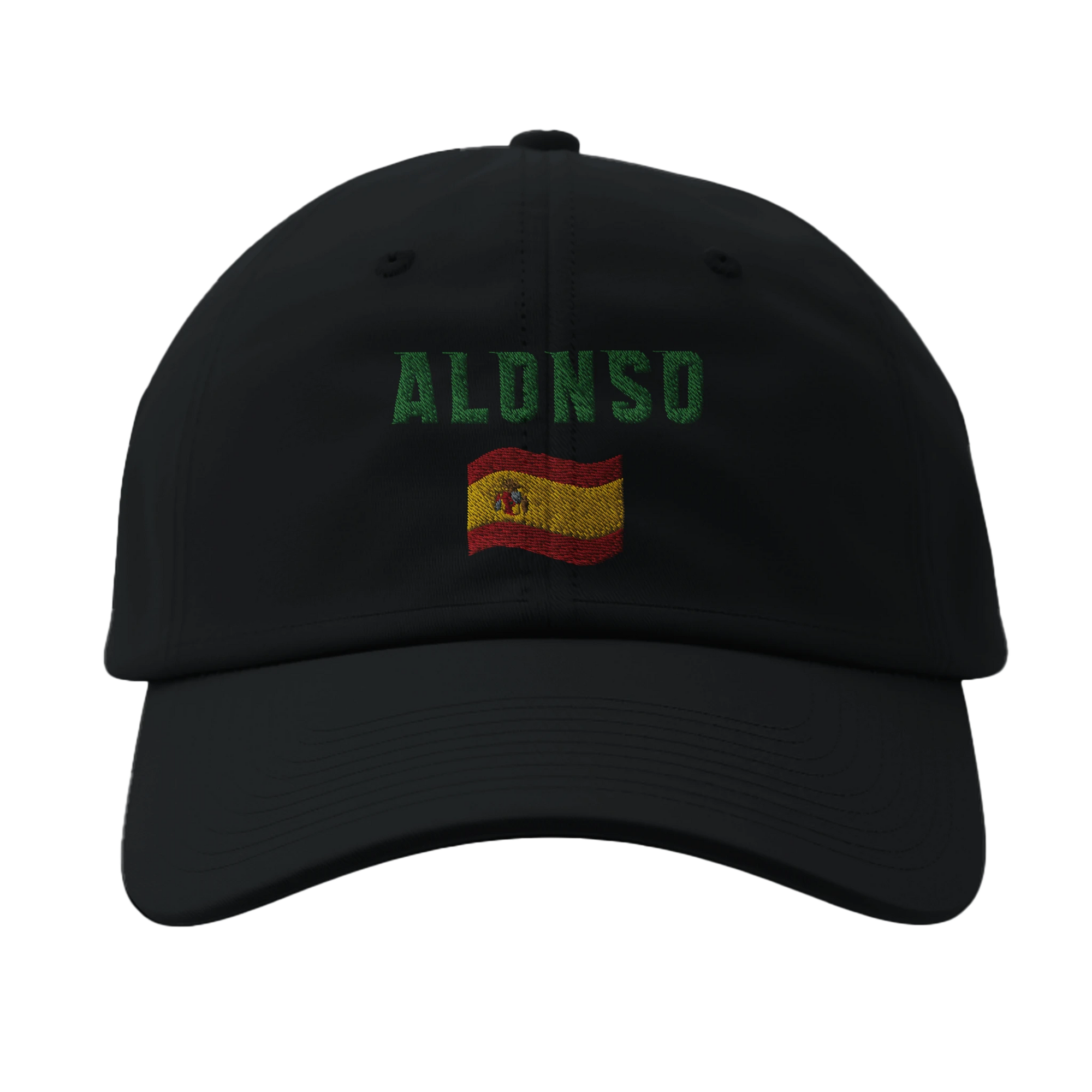 f111 merch black color baseball-cap with alonso branding.