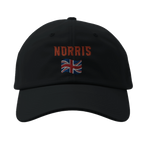 f111 merch black color baseball-cap with norris branding.