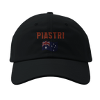 f111 merch black color baseball-cap with piastri branding.