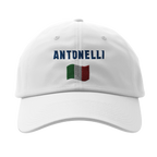 f111 merch white color baseball-cap with antonelli branding.