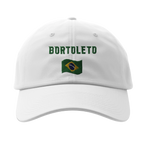 f111 merch white color baseball-cap with bortoleto branding.