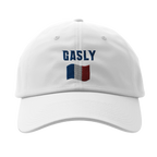 f111 merch white color baseball-cap with gasly branding.