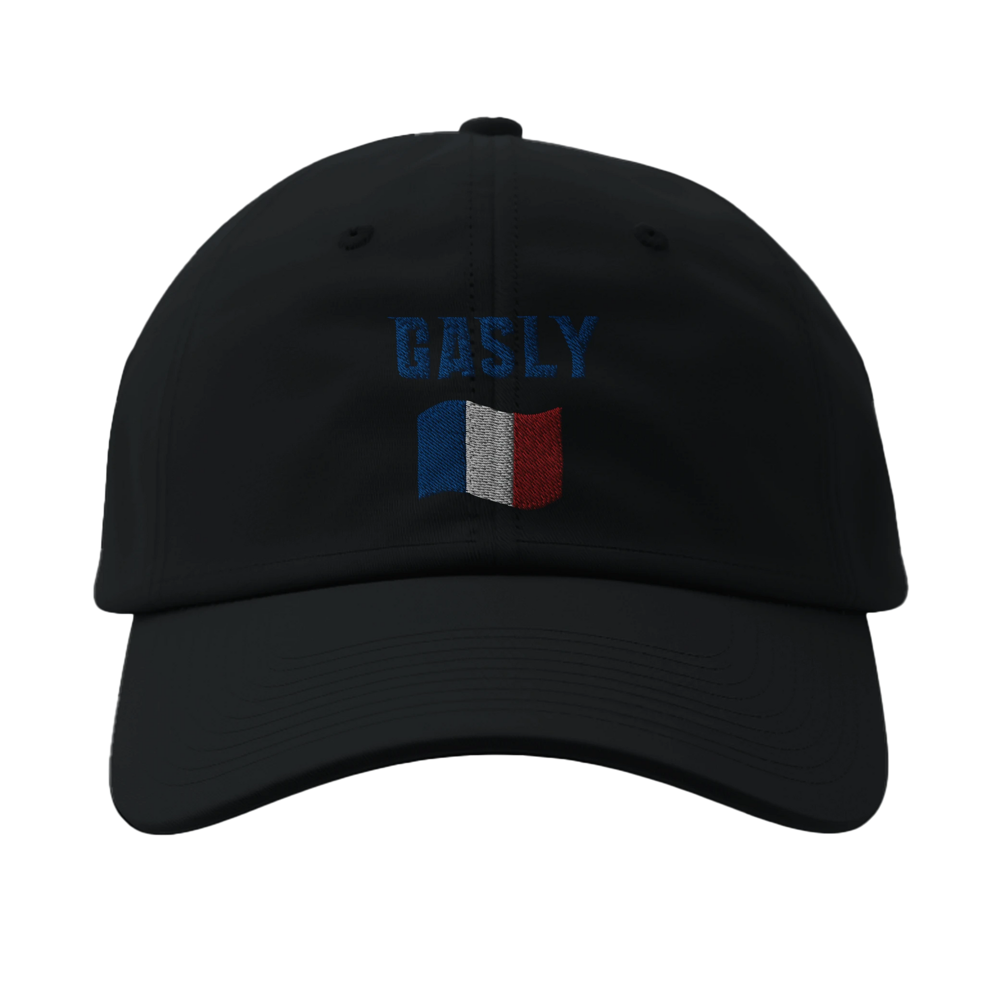 f111 merch black color baseball-caps with gasly branding.