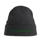 f111 merch dark-grey color beanie with bortoleto branding.