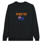 f111 merch black color sweatshirt with oscar-piastri branding.