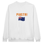 f111 merch white color sweatshirt with oscar-piastri branding.