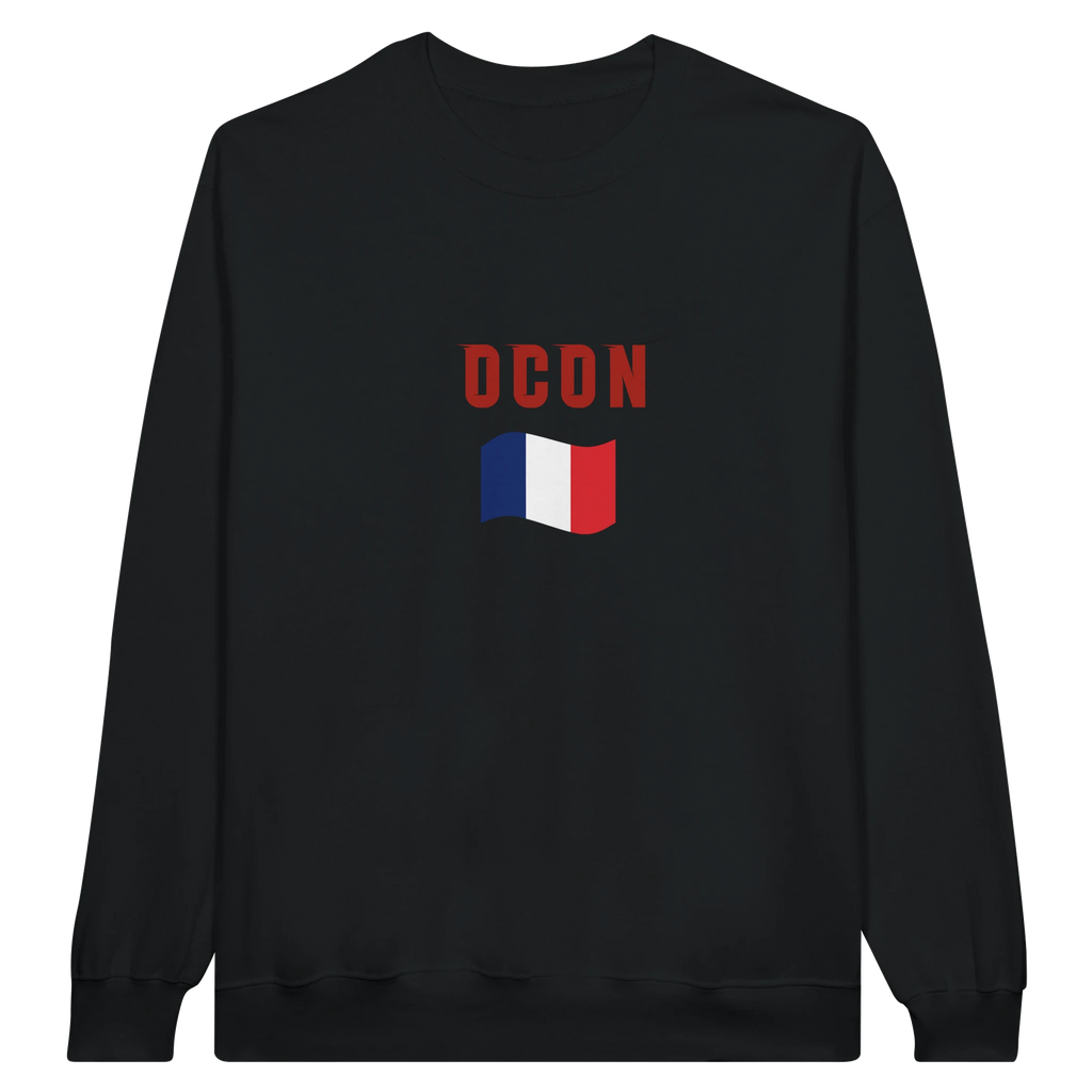 f111 merch black color sweatshirt1 with esteban-ocon branding.