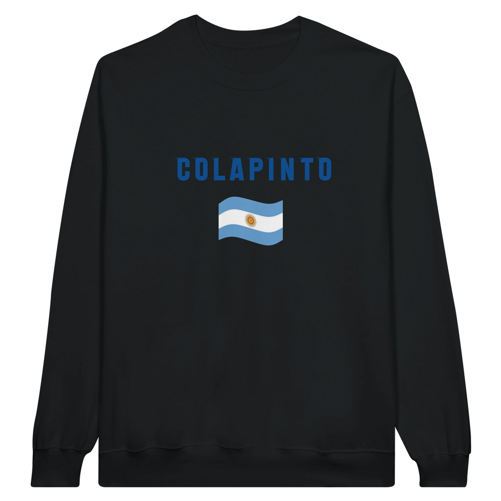f111 merch black color sweatshirt1 with franco-colapinto branding.