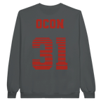 f111 merch charcoal color sweatshirt1 with esteban-ocon branding.