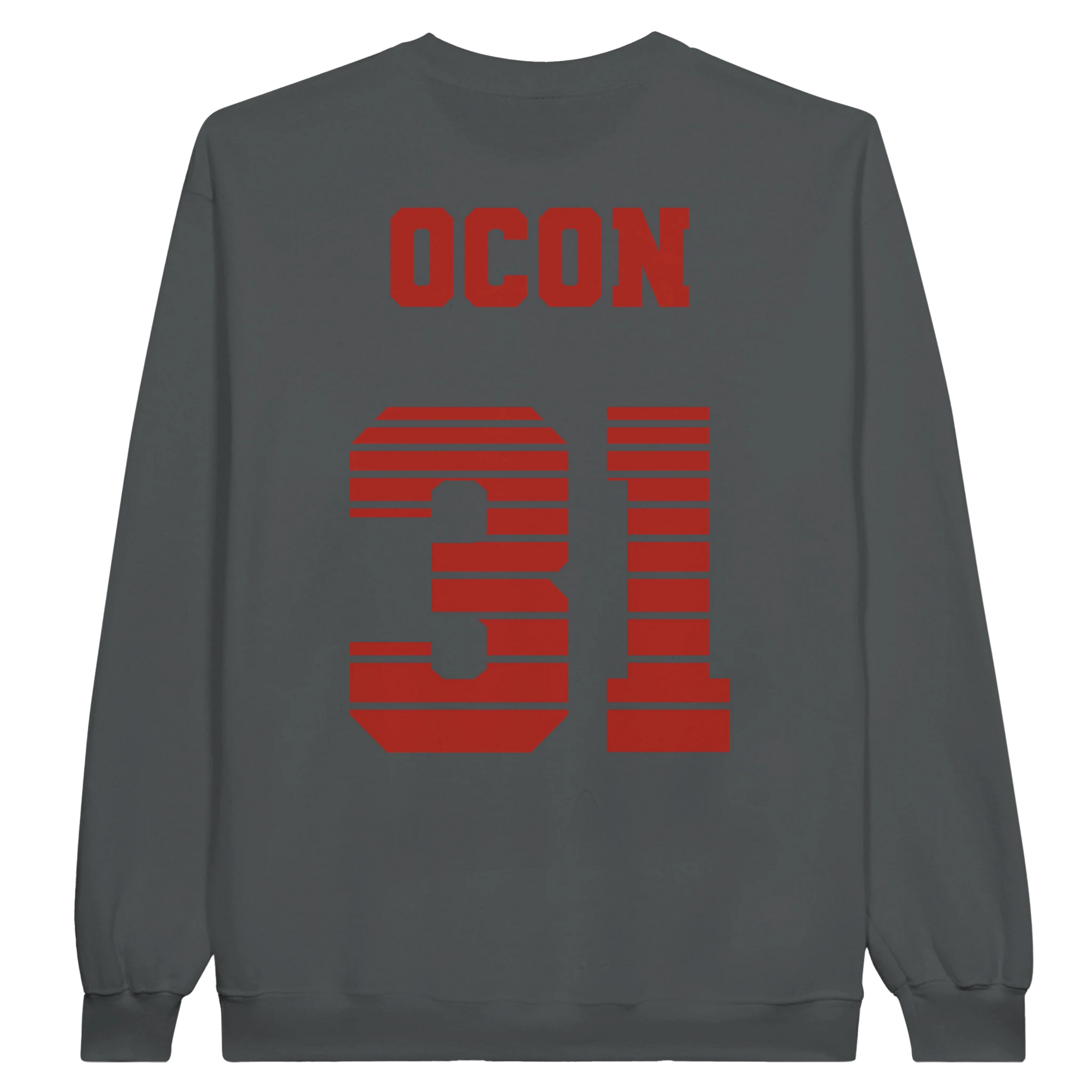 f111 merch charcoal color sweatshirt1 with esteban-ocon branding.