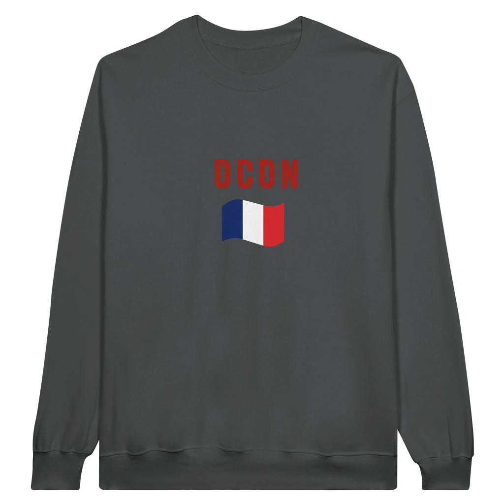 f111 merch charcoal color sweatshirt1 with esteban-ocon branding.