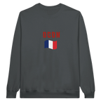 f111 merch charcoal color sweatshirt1 with esteban-ocon branding.