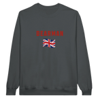 f111 merch charcoal color sweatshirt1 with oliver-bearman branding.