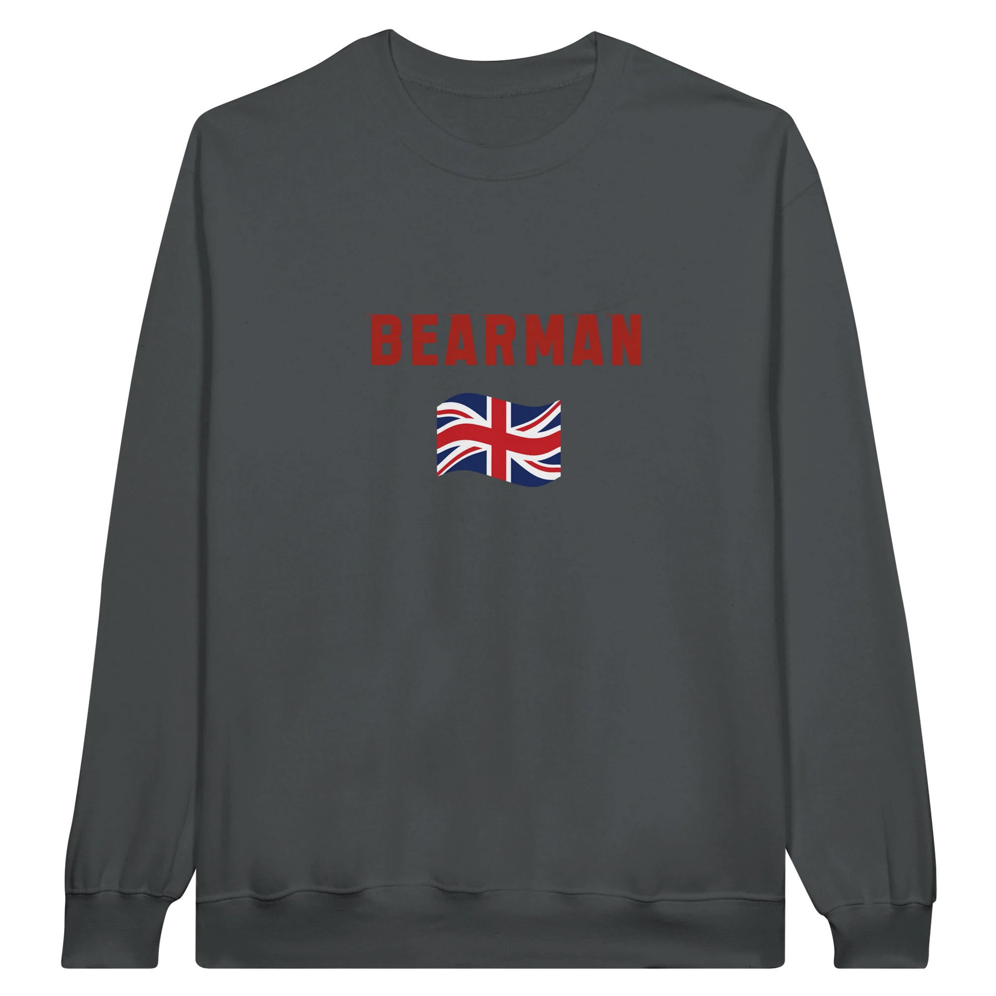 f111 merch charcoal color sweatshirt1 with oliver-bearman branding.