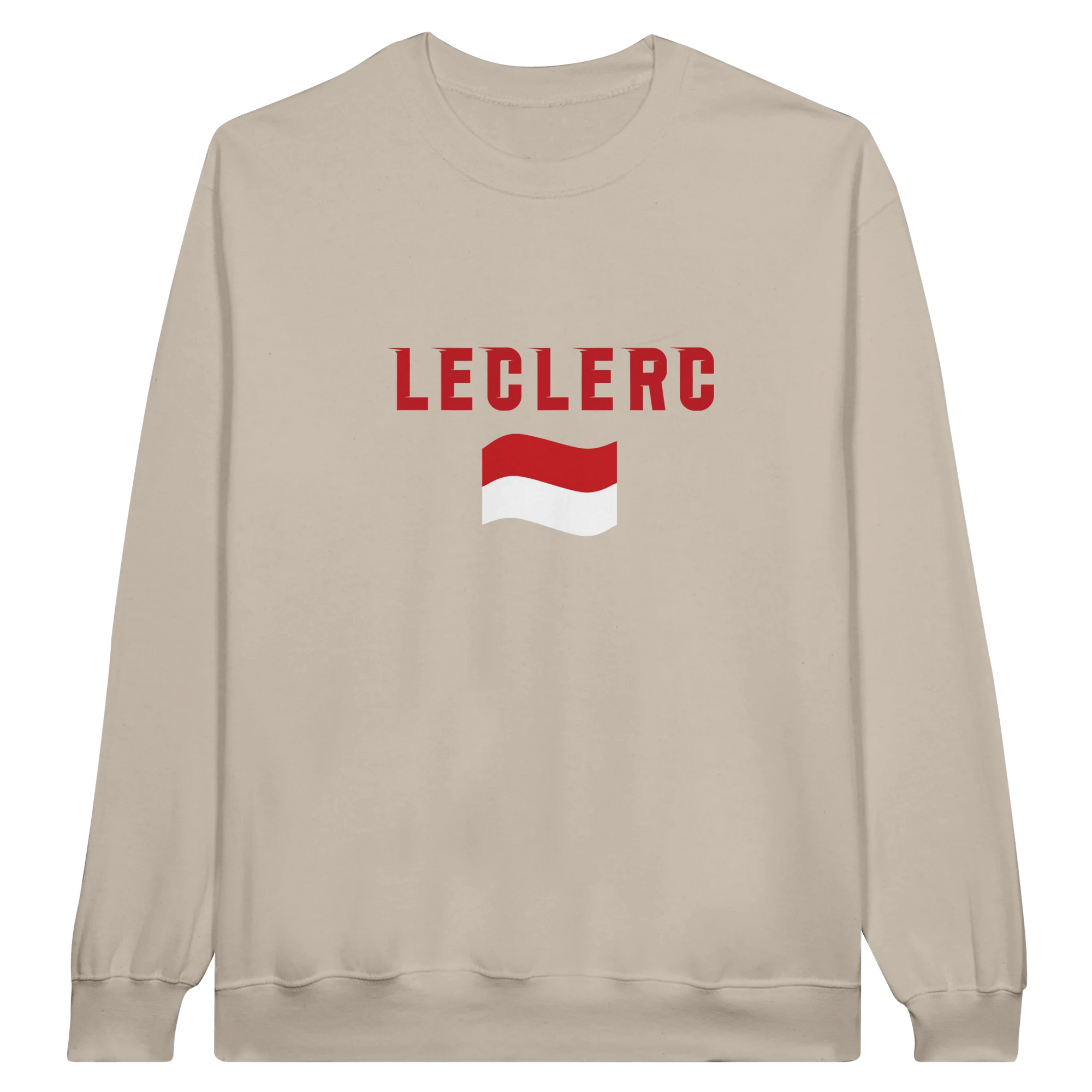 f111 merch sand color sweatshirt1 with charles-leclerc branding.