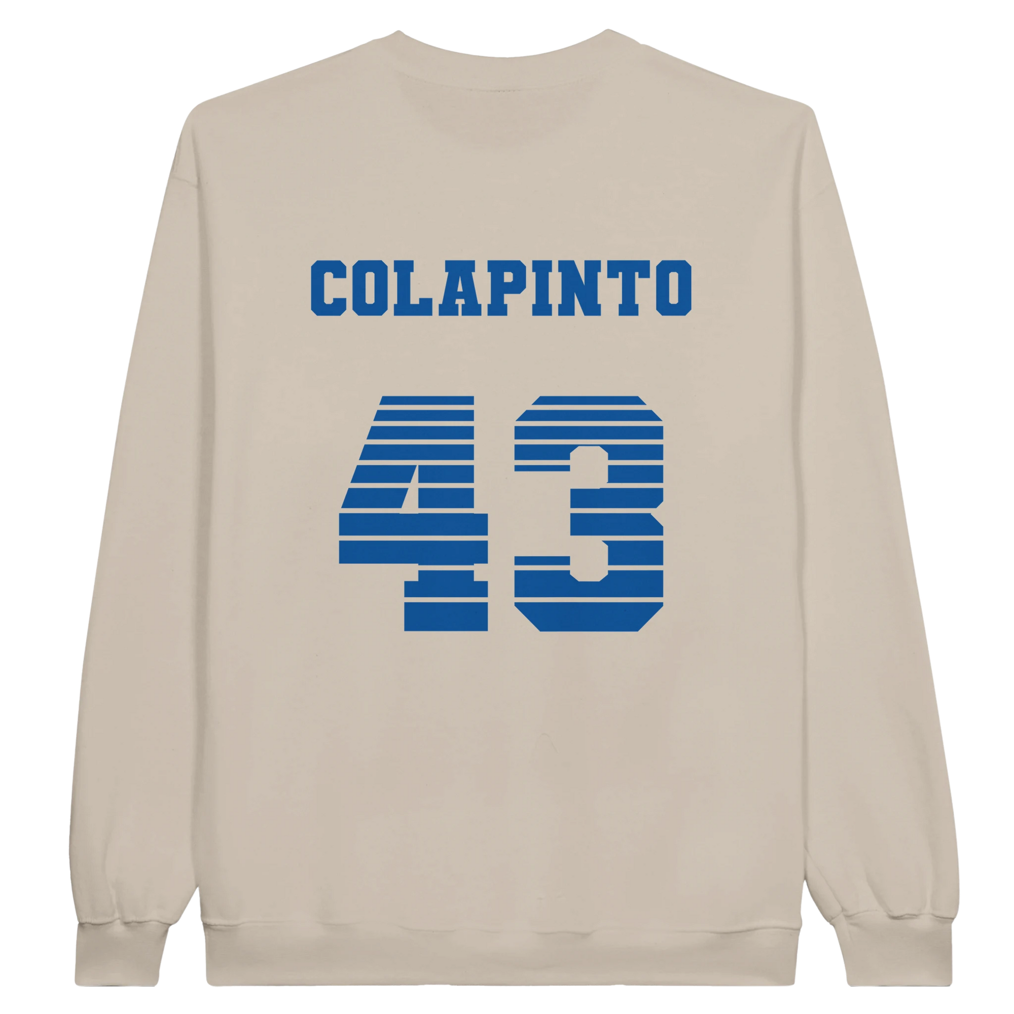 f111 merch sand color sweatshirt1 with franco-colapinto branding.