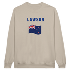 f111 merch sand color sweatshirt1 with liam-lawson branding.