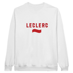 f111 merch white color sweatshirt1 with charles-leclerc branding.