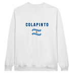 f111 merch white color sweatshirt1 with franco-colapinto branding.