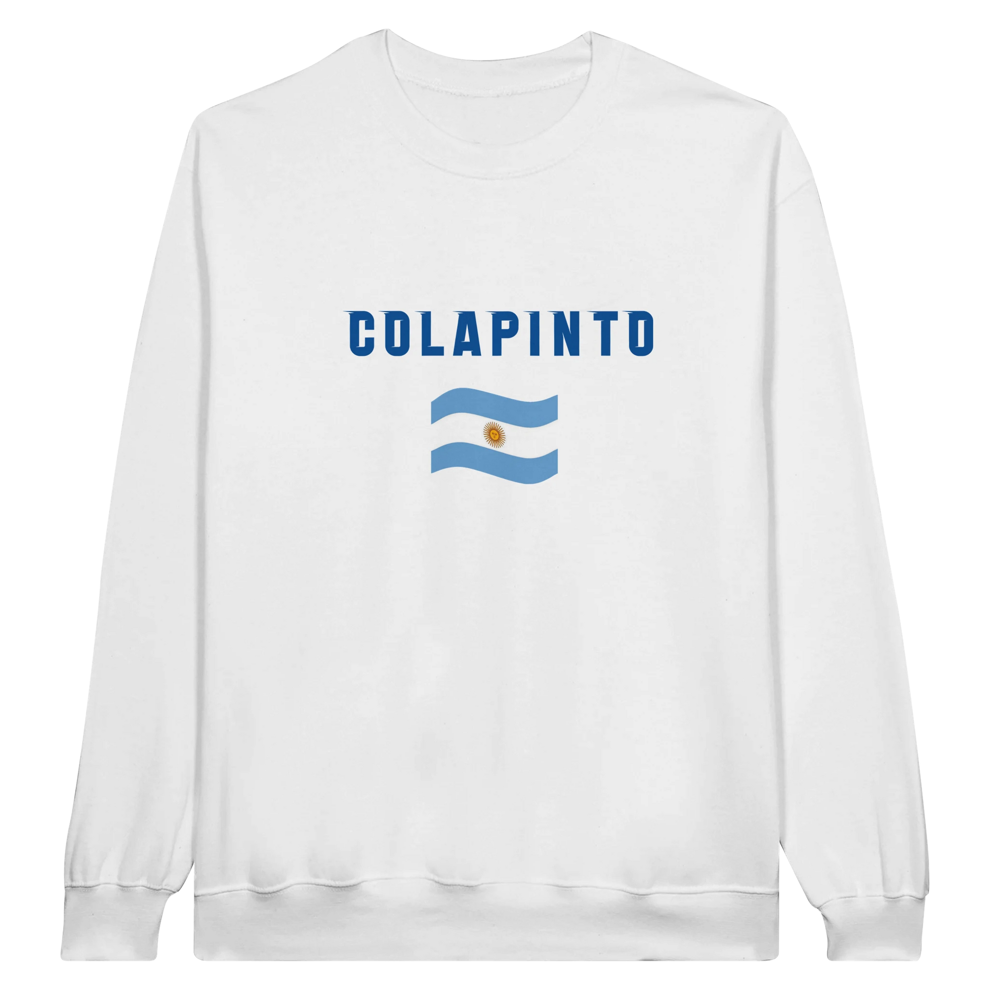f111 merch white color sweatshirt1 with franco-colapinto branding.