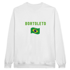 f111 merch white color sweatshirt1 with gabriel-bortoleto branding.