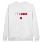 f111 merch white color sweatshirt1 with yuki-tsunoda branding.