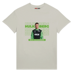 f111 merch ash color t-shirt with hulkenberg branding.
