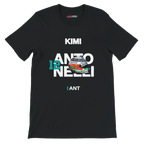 f111 merch black color t-shirt with antonelli branding.