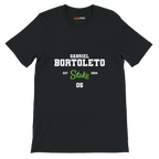 f111 merch black color t-shirt with bortoleto branding.