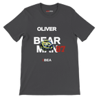 f111 merch dark-grey color t-shirt with bearman branding.