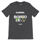 f111 merch dark-grey color t-shirt with bortoleto branding.
