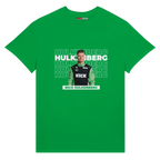 f111 merch irish-green color t-shirt with hulkenberg branding.