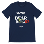 f111 merch navy color t-shirt with bearman branding.