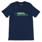 f111 merch navy color t-shirt with gabriel-bortoleto branding.