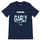 f111 merch navy color t-shirt with gasly branding.