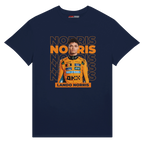 f111 merch navy color t-shirt with norris branding.