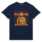 f111 merch navy color t-shirt with piastri branding.