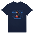 f111 merch navy color t-shirt with tsunoda branding.