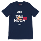 f111 merch navy color t-shirt with tsunoda branding.