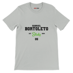 f111 merch silver color t-shirt with bortoleto branding.