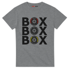 f111 merch sport-grey color t-shirt with box-box-box branding.