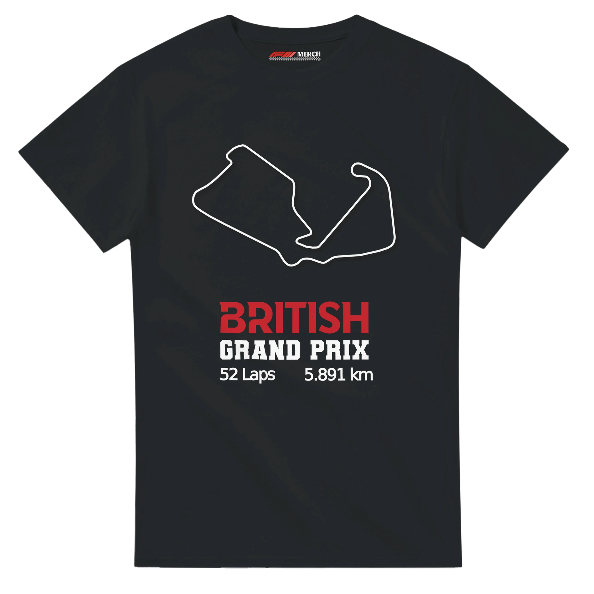 f111 merch black color t-shirt1 with british-grand-prix branding.
