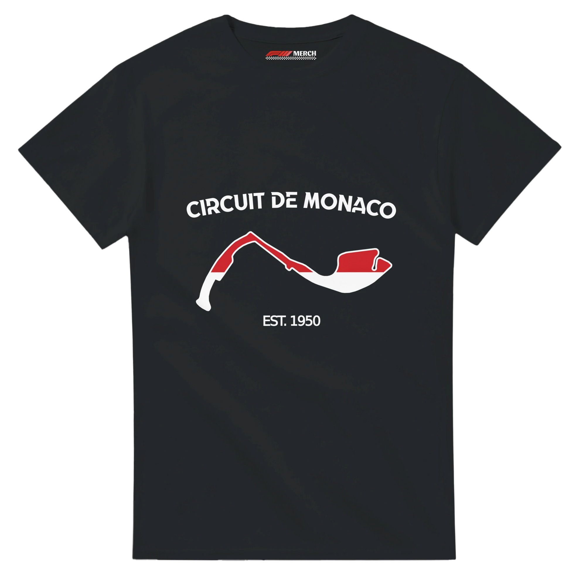 f111 merch black color t-shirt1 with circuit-de-monaco branding.
