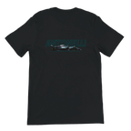 f111 merch black color t-shirt1 with kimi-antonelli branding.