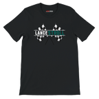 f111 merch black color t-shirt1 with lance-stroll branding.