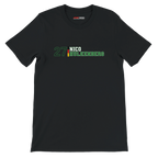 f111 merch black color t-shirt1 with nico-hulkenberg branding.